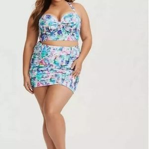 NWOT TORRID ABSTRACT WATERCOLOR BIKINI 6